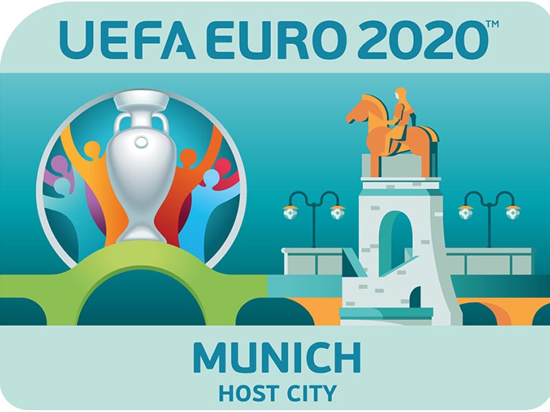 Ulotka stadion gospodarza Euro 2020 Monachium