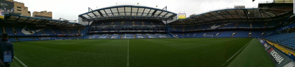 panorama stadionu Chelsea Londyn