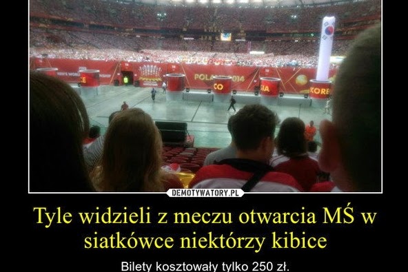 memy o mistrzostwach świata na stadionie narodowym w Warszawie