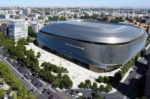 Santiago Bernabeu w ciągu dnia